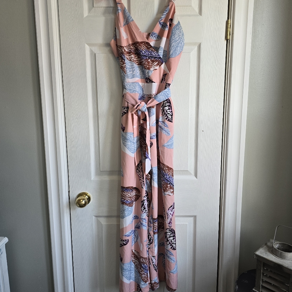 🌷Tropical print jumpsuit